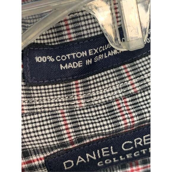 Daniel Cremieux Men's Plaid Cotton Long Sleeve Button-Down Shirt Gray Medium - Picture 4 of 9